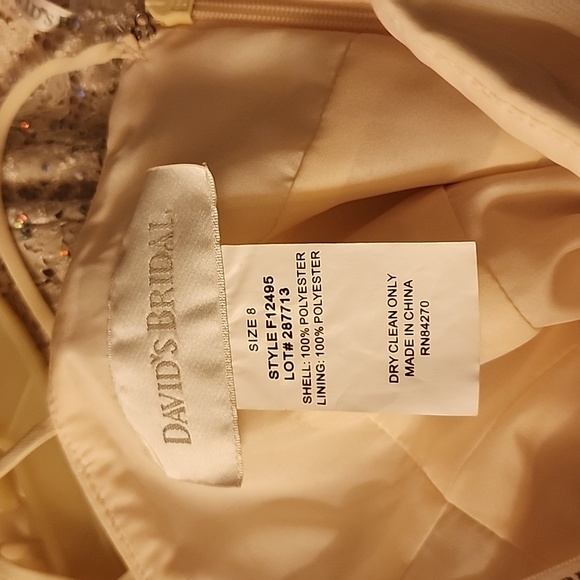 STUNNING PALE YELLOW DRESS SIZE 8 - Picture 8 of 8